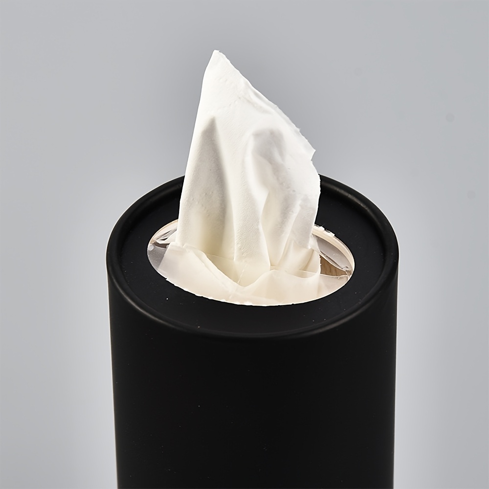 2pcs cylinder tissue box organizer space   home napkin holder sturdy construction minimalist   for vehicles offices living rooms   tissue dispenser office supplies modern decor durable construction office workers Product details 2