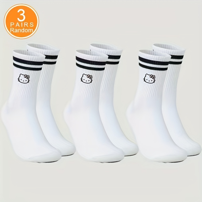 E-shop 1/3 Paar Unisex niedliche, sportliche, modische, bequeme Cartoon-Wadenhochsocken