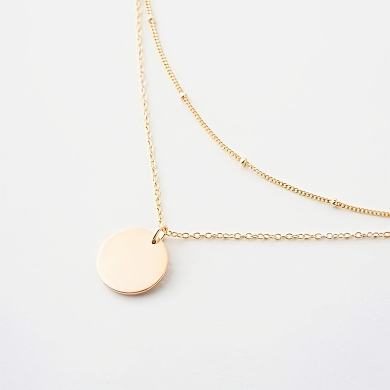 Women's 18K Golden Plated Layered Arrow Bar Necklace — Everyday Elegance