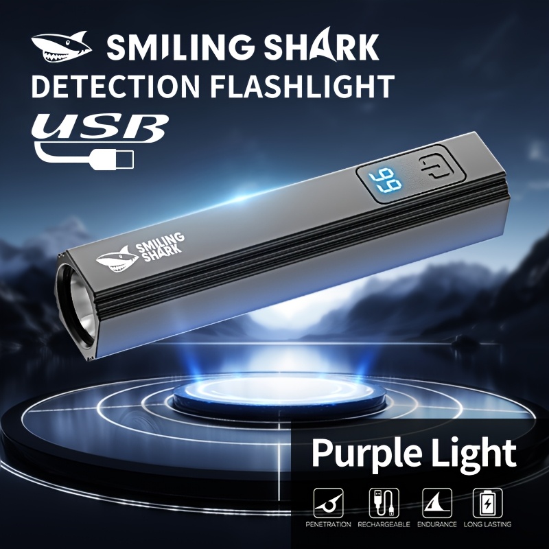 professional 365nm flashlight vegetable detection light dual lighting   type c rechargeable mini light with power indicator ideal for jewelry identification fluorescent agent detection aspergillus   inspection Product details 1