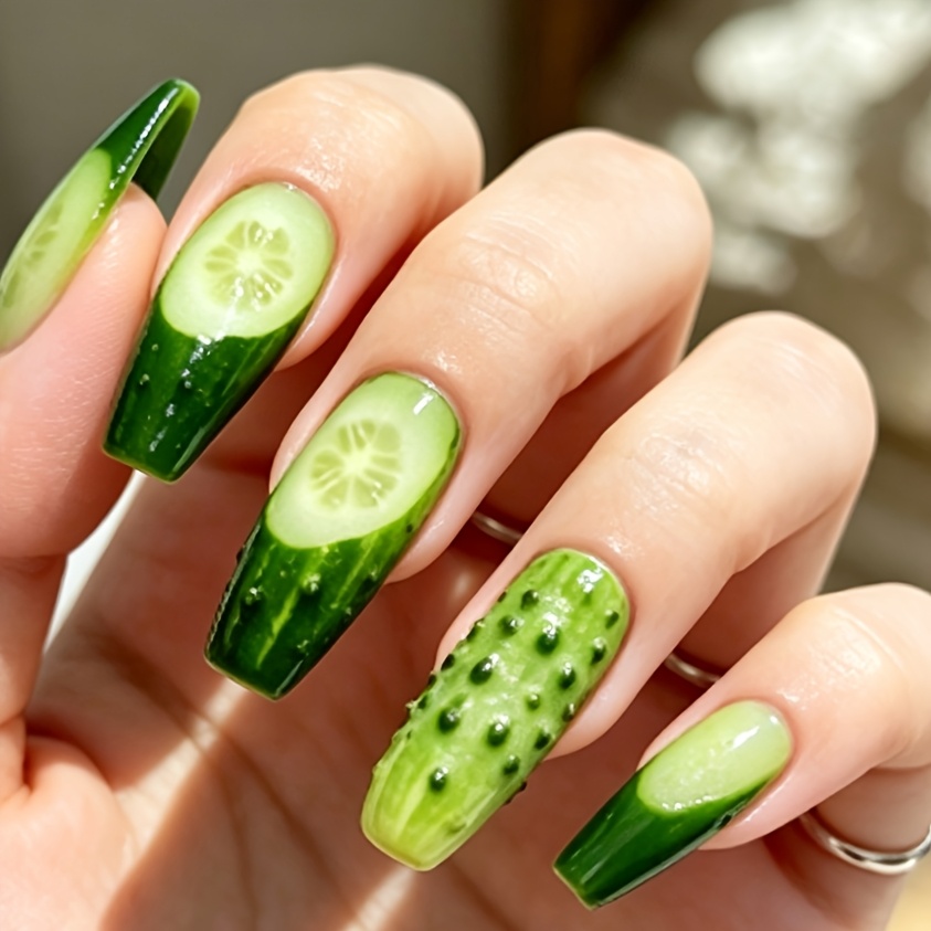 TEMU Faux Ongles Longs Ballet, 24pcs, Embouts d'Ongles à Presser, Nail Art Y2K, Manucure Gothique, Set d'Ongles, Ongles pour Femmes, Ongles Mignons,