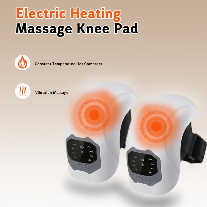 Rechargeable Knee Massager with Thermal Compression And Vibration - USB Power Supply, 2000mAh Battery, Comfortable Design, Ideal for The Elderly And Middle-aged Users, Providing Mild Heat And Massage, Knee Joint Support | Vibration Massager