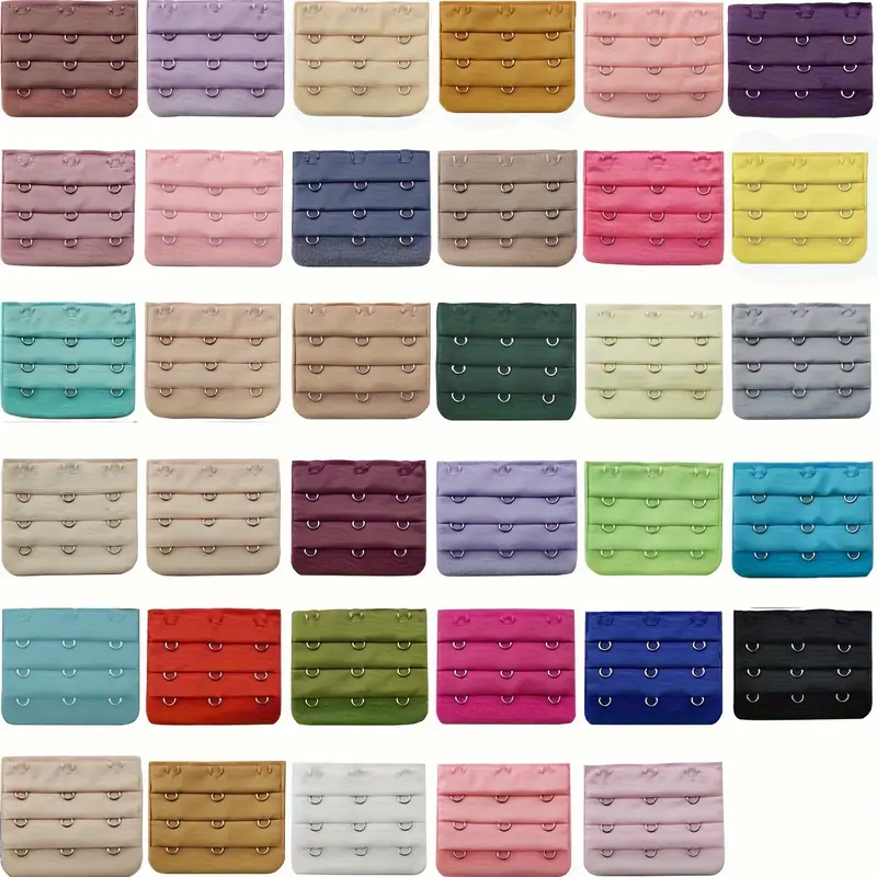 Set Di 6 Estensori Reggiseno Donna - Elastici Con Ganci 2 E 3 File - Multicolore - Foto 9