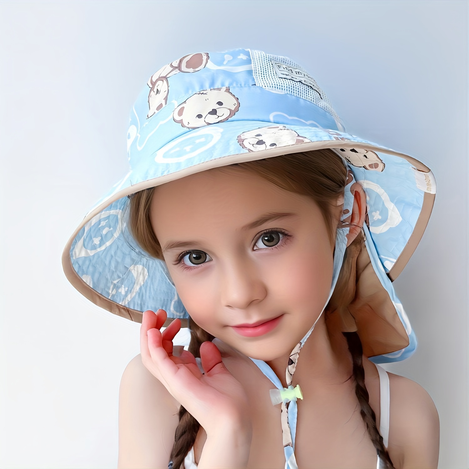 Kids' Sun Cover Shawls Breathable Fisherman Hats Babies - Temu