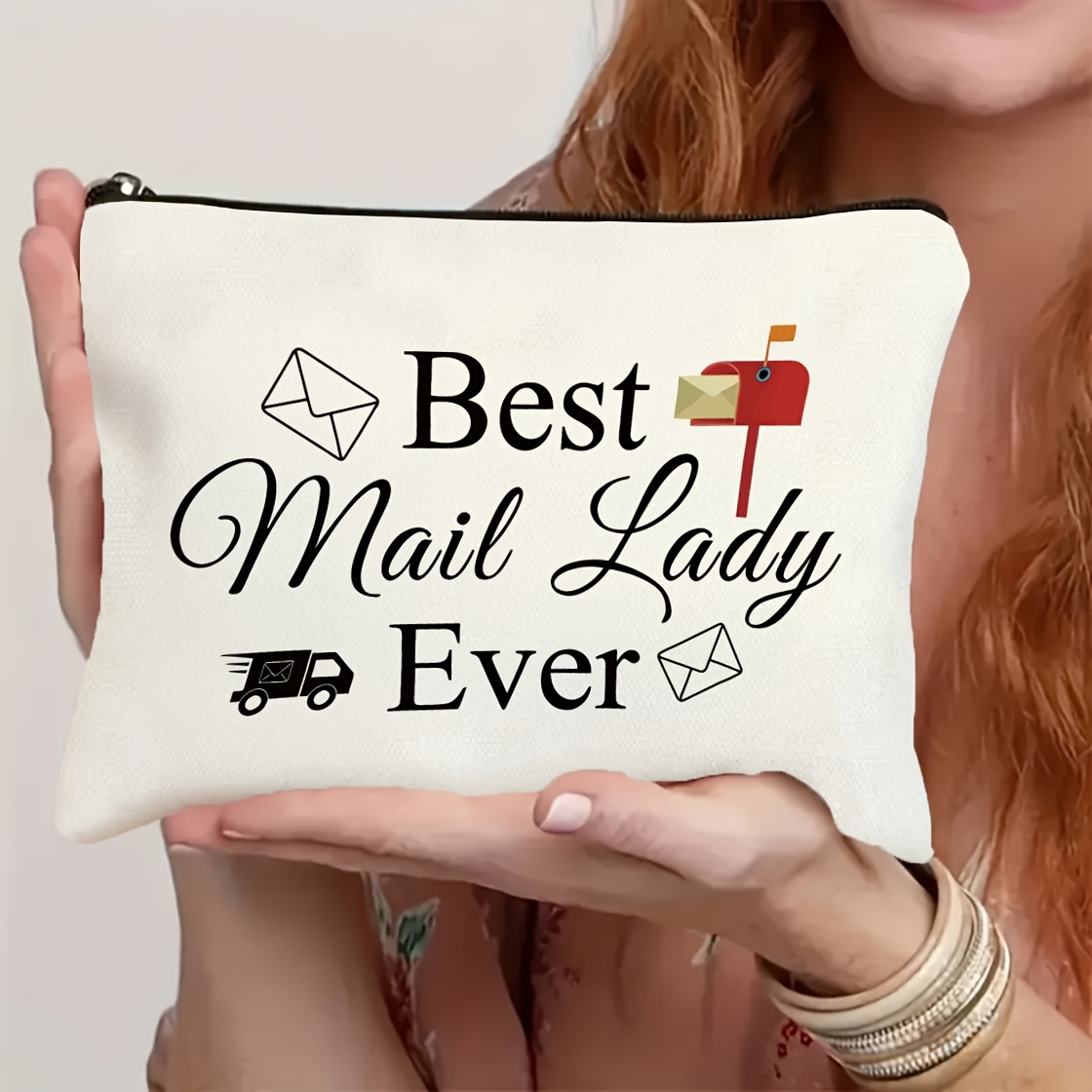 

Mail Carrier Appreciation Gift Makeup Bag - And Stylish Gift For Postal Workers, Birthdays, Christmas, Or Retirement