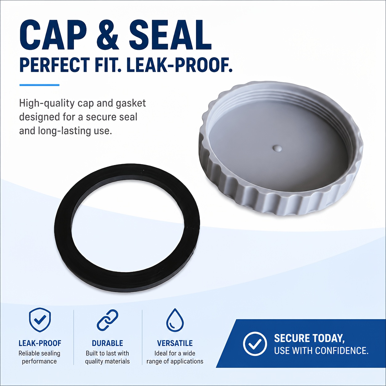 1pc Assembly (including Silicone Gasket), Replacement Part For Above-ground Swimming Pool Inlet, Diameter 9 Cm, 3.54 Inches