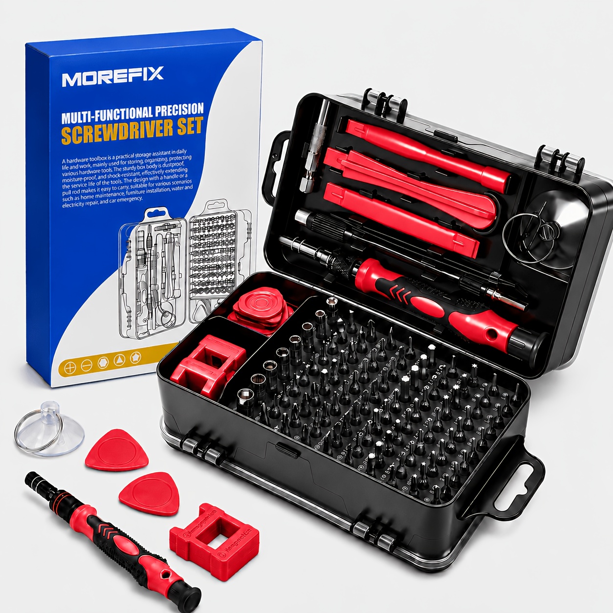 TEMU 114/115pcs Precision Screwdriver Set, Magnetic Screwdriver Bit Set With Storage Case, Electronics Repair Tool Kit, Hand Tool Set For Phone,