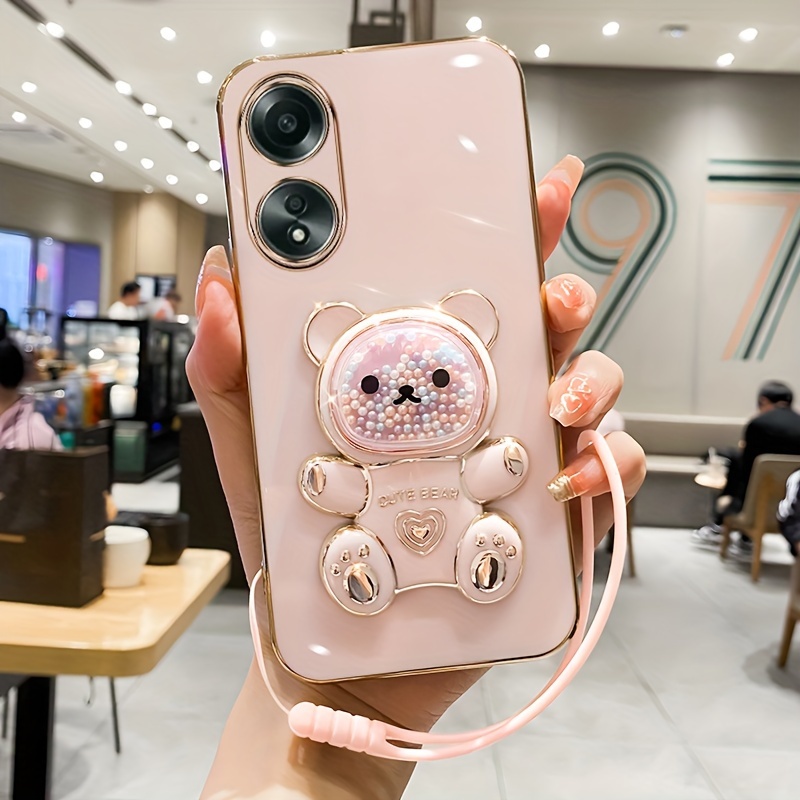 

For Oppo A78,a77,a58 4g,a38,a17,a16,a5 (2020),a3pro, 11f,reno6 Lanyard Phone -drop Shockproof Electroplating