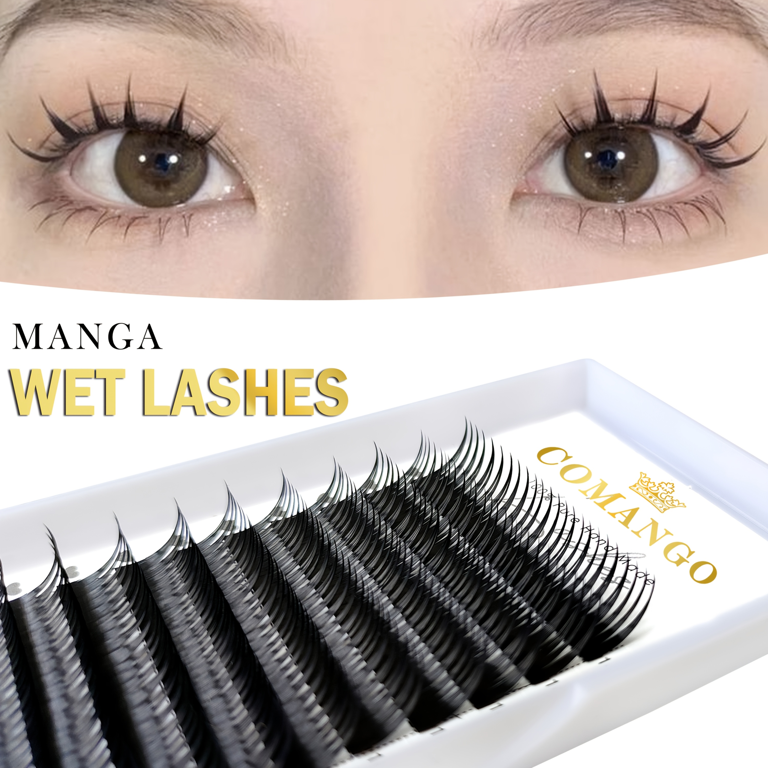 30D Cluster Wimpern Set - 0,07C Curl, 8-16 Mm Länge, 100 Stück, Für Wimpernverlängerung Zu Hause, Weich & Natürlich