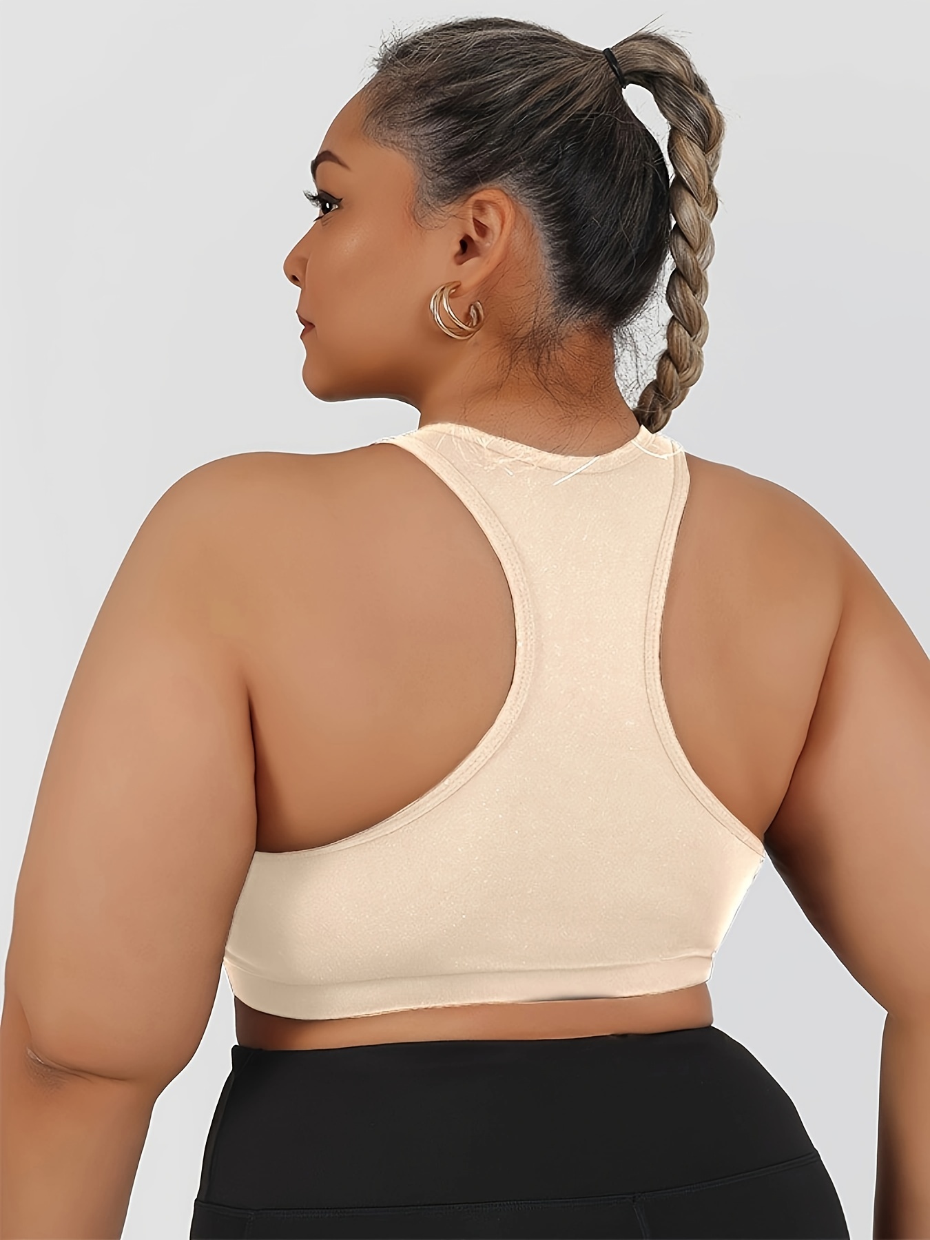 High-intensity Collision Color Fitness Bra With Front Zipper, One-piece Outerwear, Beautiful Back, Anti-sagging Yoga Vest