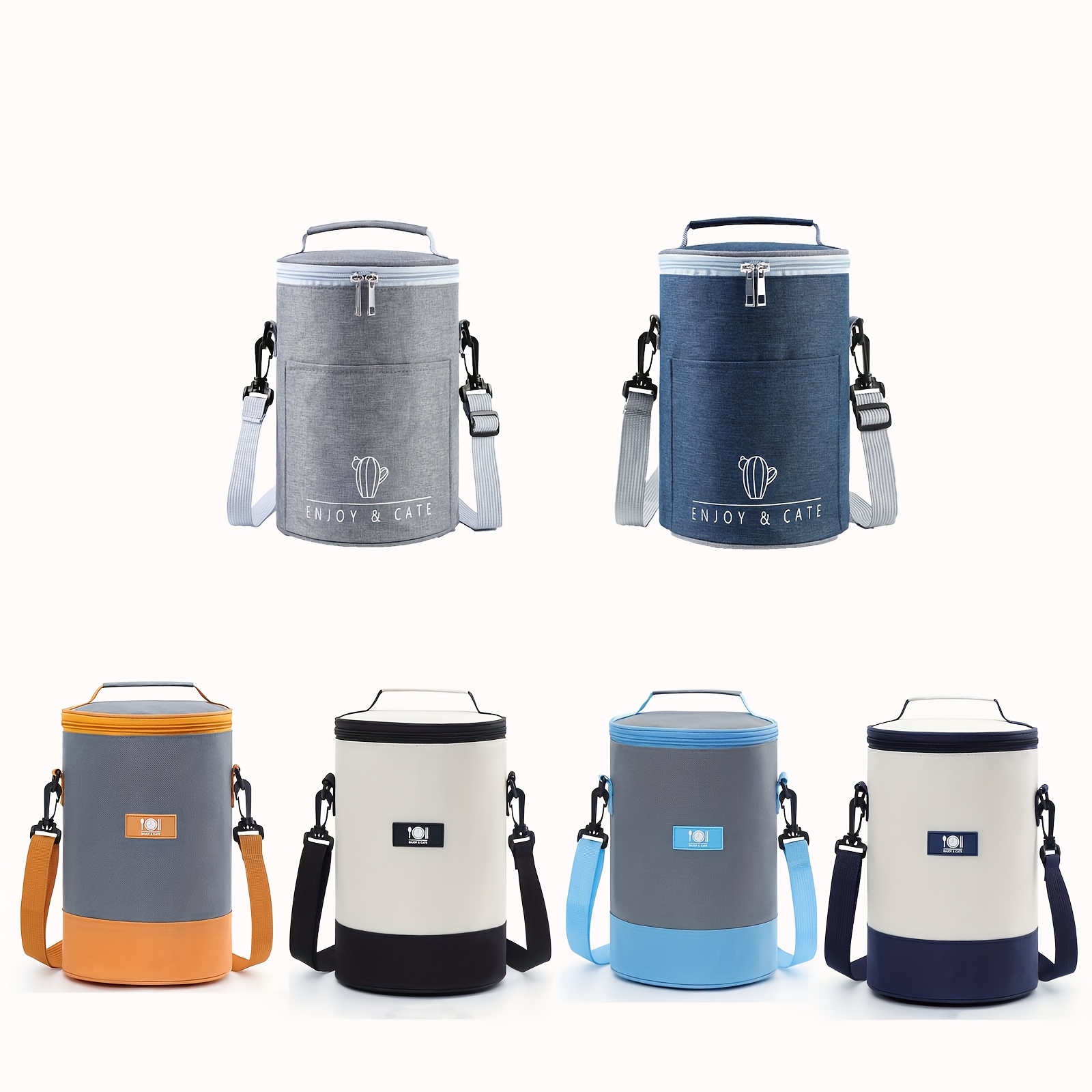 ABAHUB Insulated Cooler Bag with Large Capacity - Portable Aluminum Foil for Freshness And Heat Retention, New Designs for 2025, Perfect for Outdoor Adventures, Camping, And Picnics, Essential for Outdoor Dining | Sturdy Zipper Closure