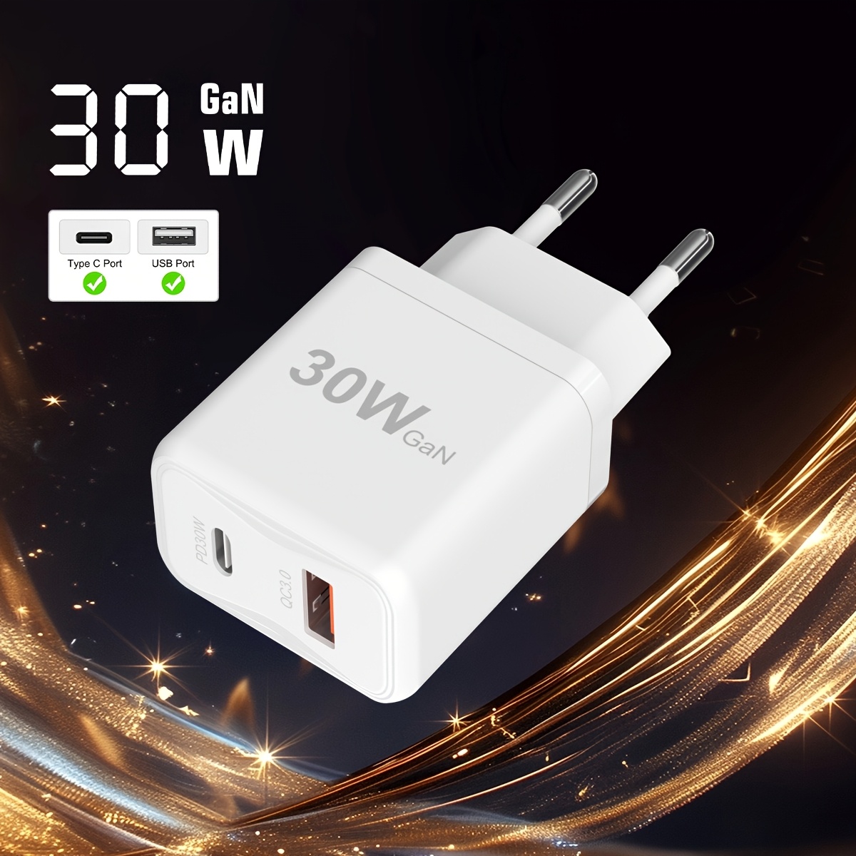 30w Super Fast Charger Type C For S25/s24/s23, Usb C Phone Charger Fast Charging Block For S25/s24/s23+/s22 Plus/s20, 17/16/15 Pro Max
