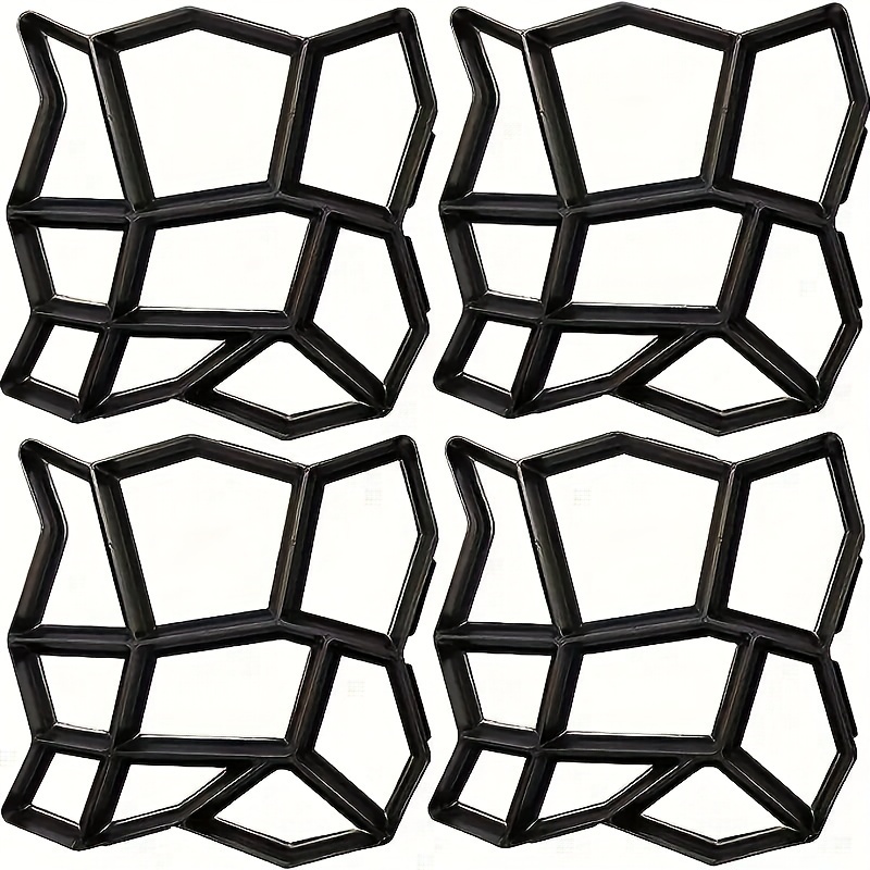 2er/4er set wiederverwendbare betonformen für diy gehwege - 13.77 quadratische treppenstein-pflastersteine für garten, terrasse & rasenpflasterung