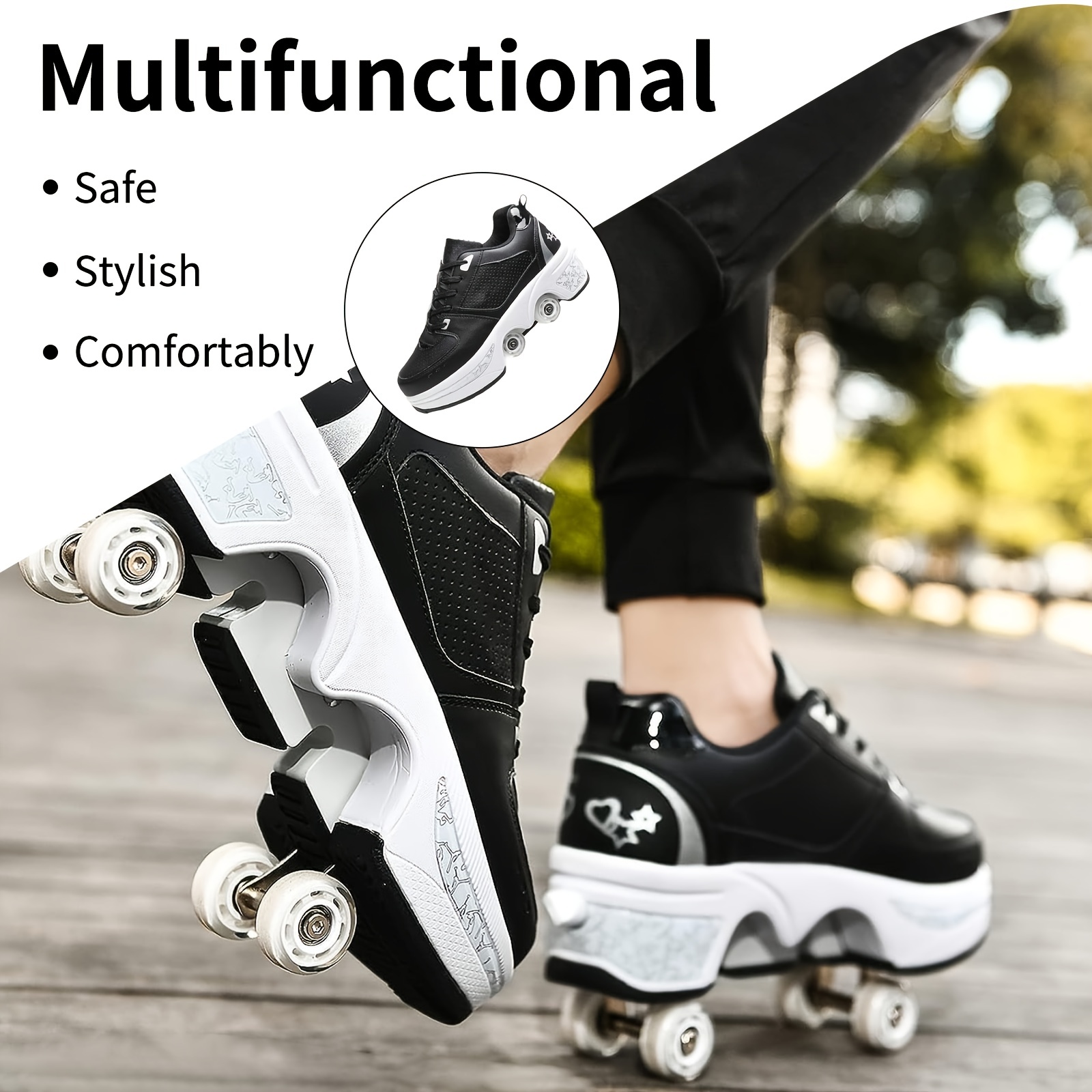 Patines En Forma De Tenis Tenis Patin Speed Rollers Shark