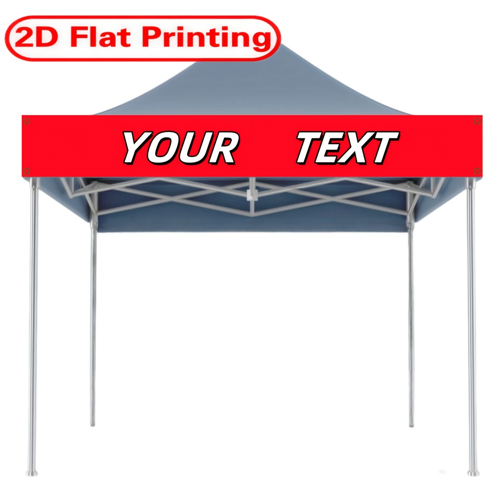 TEMU 2d Flat, Customizable Tent Banners, Background Banners, And Desktop Banners - 2d Flat Your Own Text/artwork, Durable Polyester Fiber With