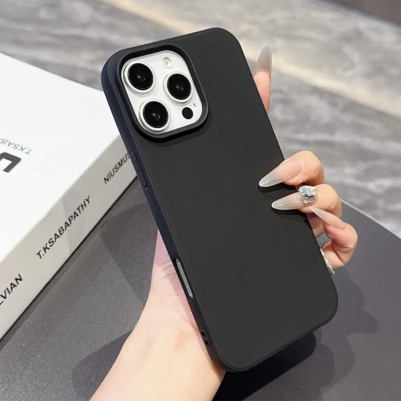 A lightweight and simple black phone case suitable for iPhone, compatible with iPhone 16 15 14 13 12 11 series protective cases, lightweight and soft, comfortable to the touch, protecting your phone, ... A lightweight and simple black phone case suitable for iPhone, compatible with iPhone 16 15 14 13 12 11 series protective cases, lightweight and soft, comfortable to the touch, protecting your phone, ...