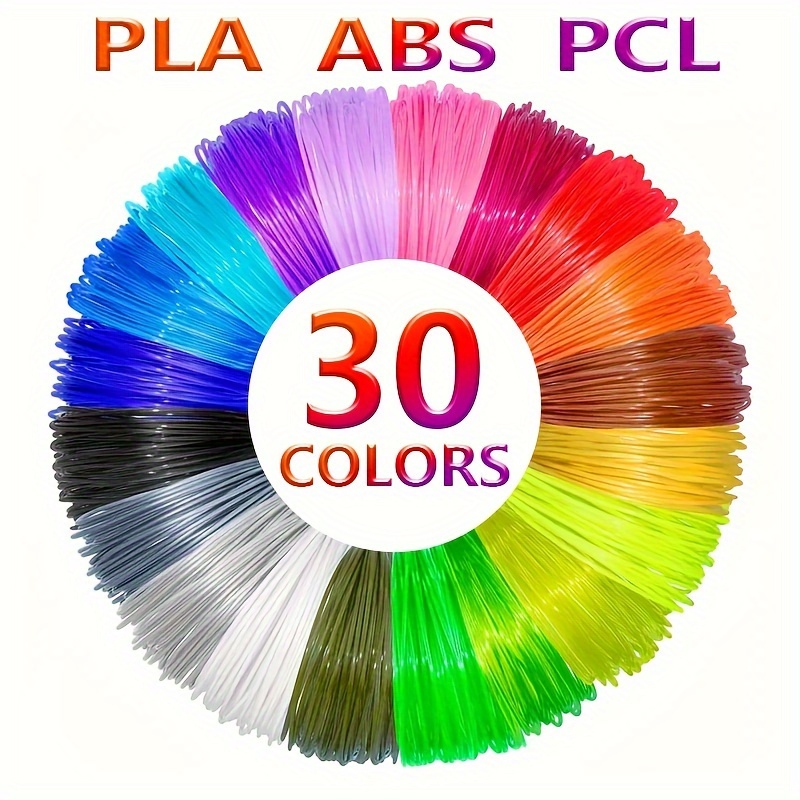 

Filament For 3d Pen, 1.75 Mm In Diameter, 30 Colors * 5 M, / Low Temperature 3d Printer Pen Consumables, 30 Colors 3d Pen Pla Abs Pcl Filament Filled, 16 Feet , 460 Feet In Total