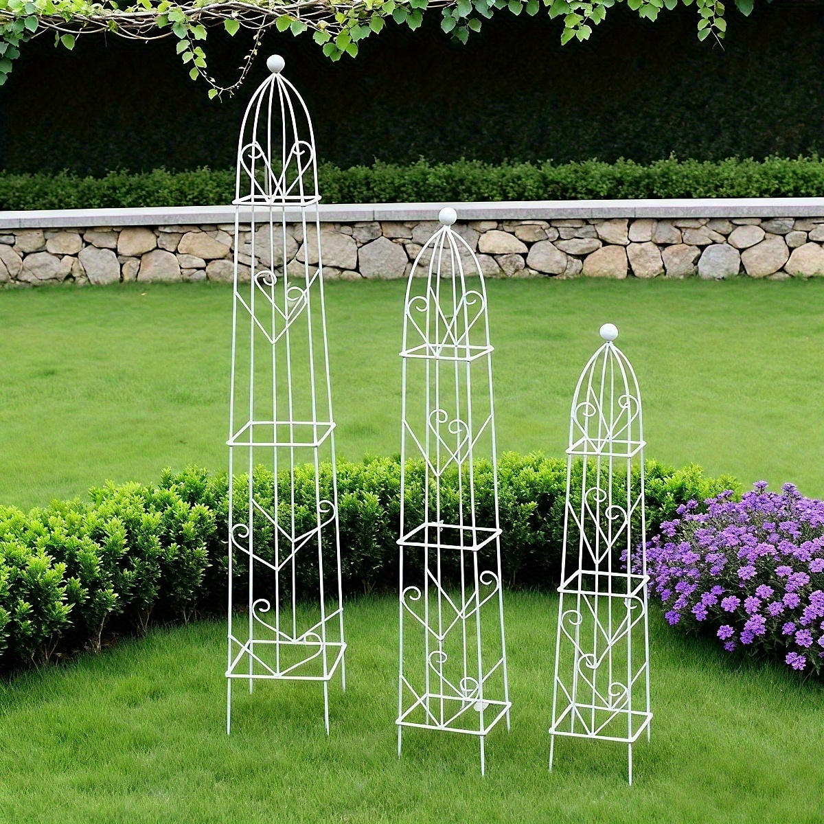 garden potted plant stand wrought iron trellis flower pot - Temu United  Arab Emirates