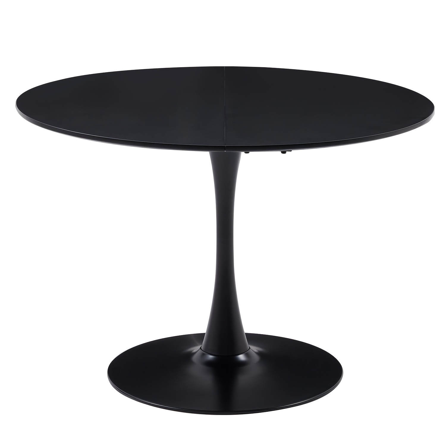 Egoonm Round Dining Table For 4-6 People Nordic Table With Matte Top And Metal Legs For Living Room Load Capacity 110x75cm White
