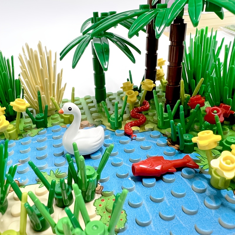 16X16 River Pattern Base Plate for Building Blocks