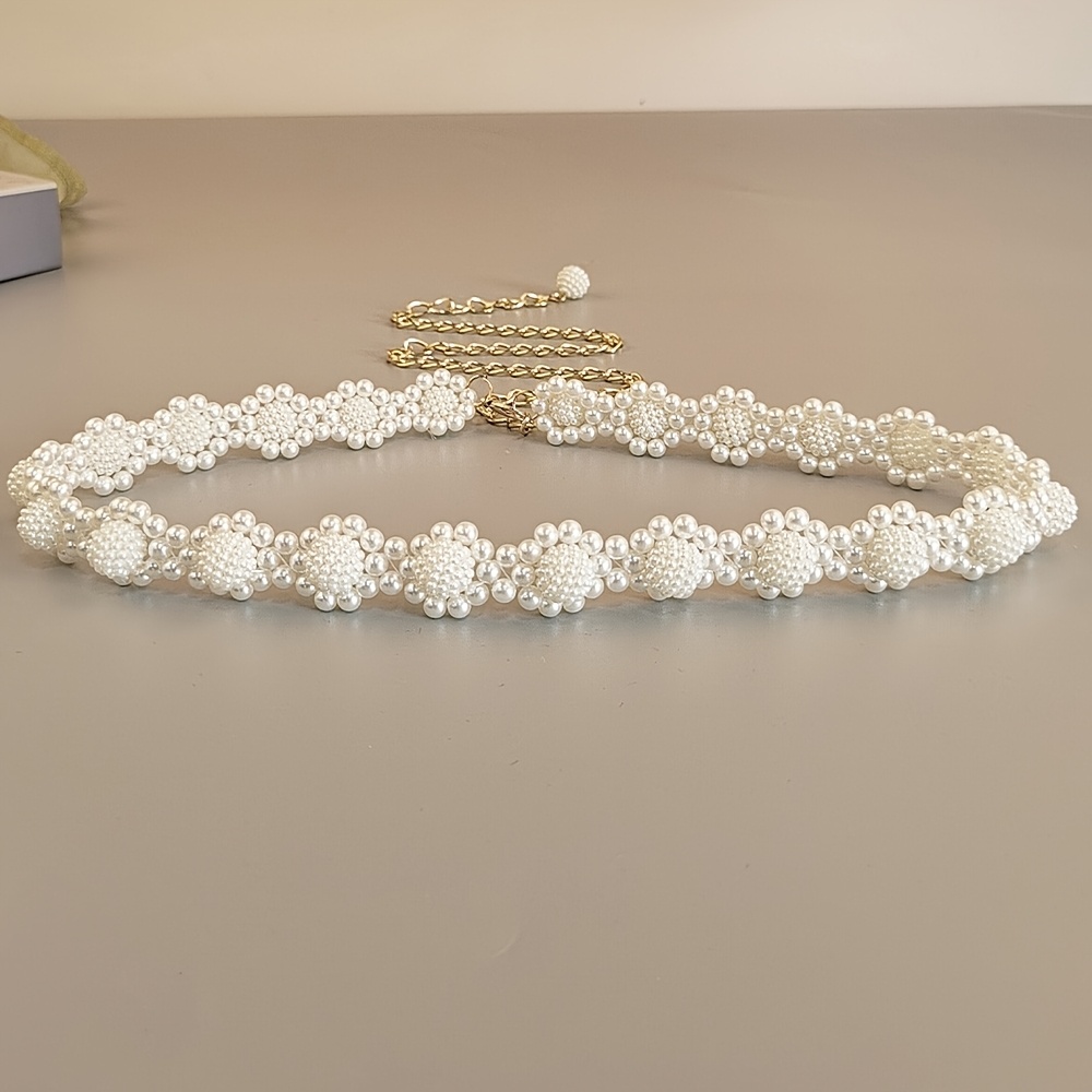 Women's Adjustable Golden Chain Waist Belt