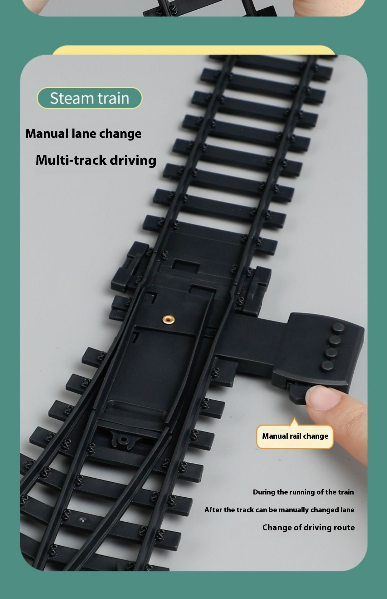 Electric Train Set for Kids Ages 3+ Real Smoke LED Lights Train Sounds Interactive Bridge Track Long-Lasting Battery Parent-Child Play Collectible Toys Christmas Birthday Gifts for Boys Girls