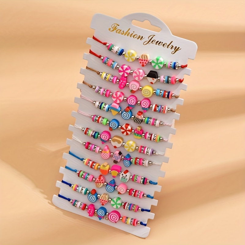 

Lot de 12 Bracelets en Souple à Thème Fruitier pour Filles - Ajustables, Colorés & Faits Main