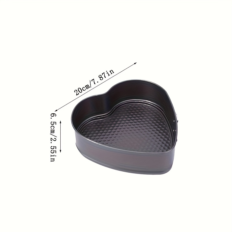 Heart Shaped Springform Pan, Nonstick Heart Shaped Cheesecake Pans With Removable Bottom, Leakproof Carbon Steel Springform Pan Baking Molds For Snack Cooking