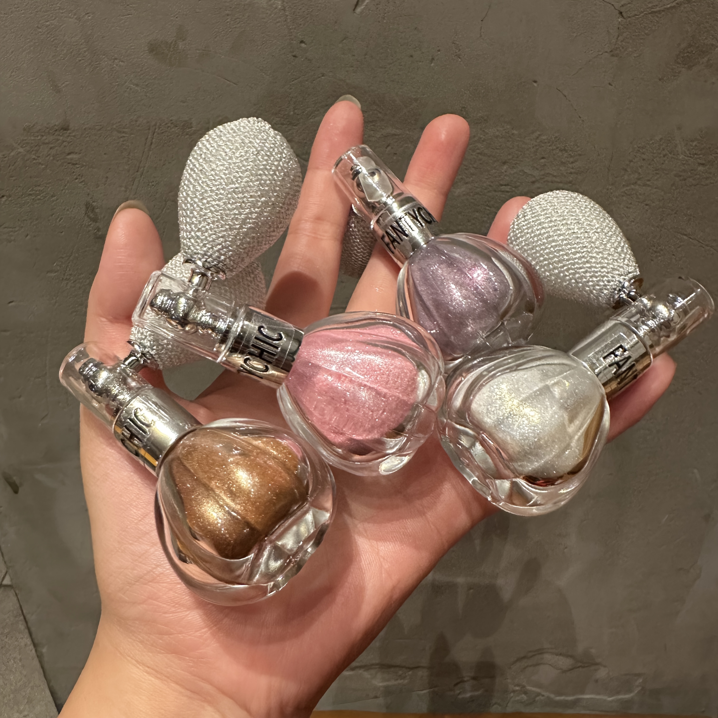 pumpkin bottle highlighter spray with independent packaging fine glitter mist for body and hair clavicle necklace with   like     stage parties bridal makeup and lasting radiance