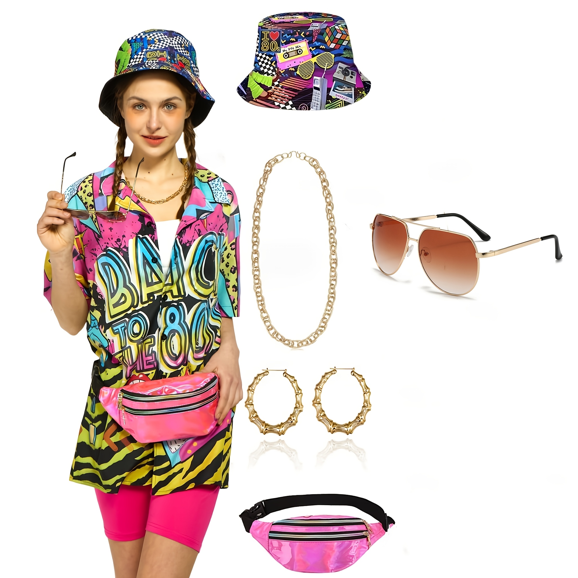 90s fancy dress women 90s accessories 80s party outfit hip - Temu Australia