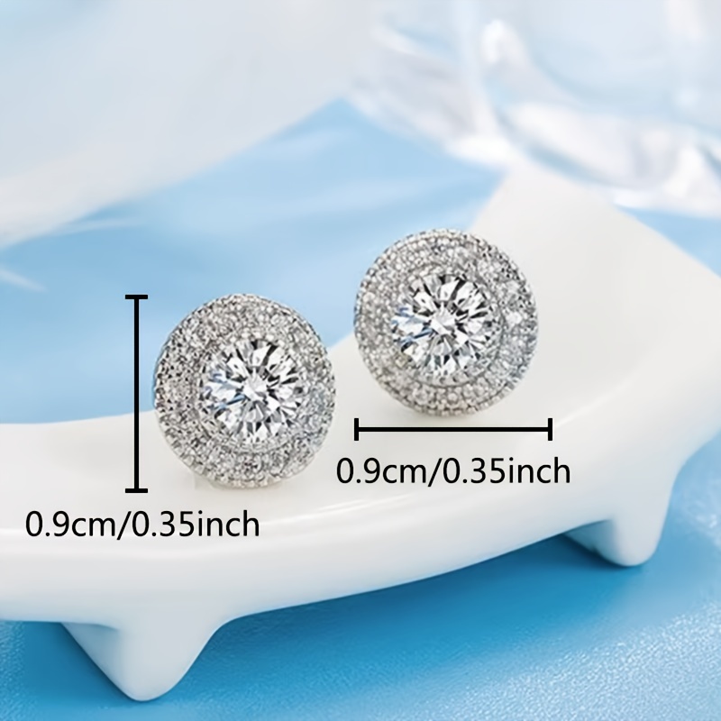 1 pair exquisite street hip hop full pave - Temu South Africa