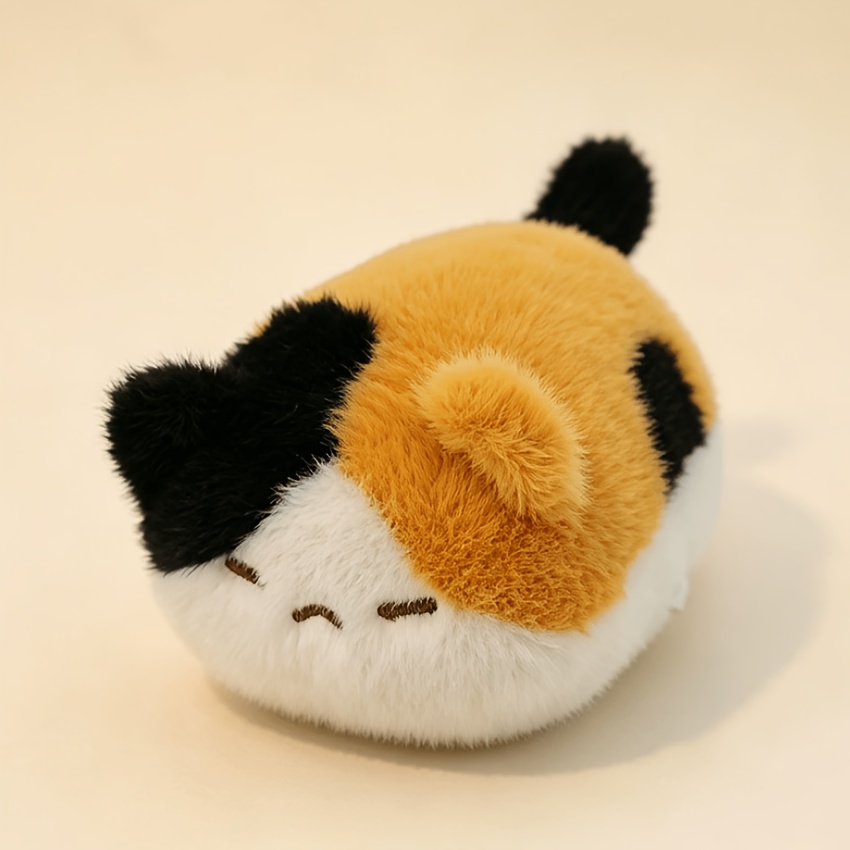 Image of Cute Cat Plush Balls, Soft Fluffy Kitten Stuffed Animals, Stress Relief Cat Plush Toys For Cat, Kawaii Cat Room Decor, Perfect Gifts For Girls, Boys & Cat Lovers