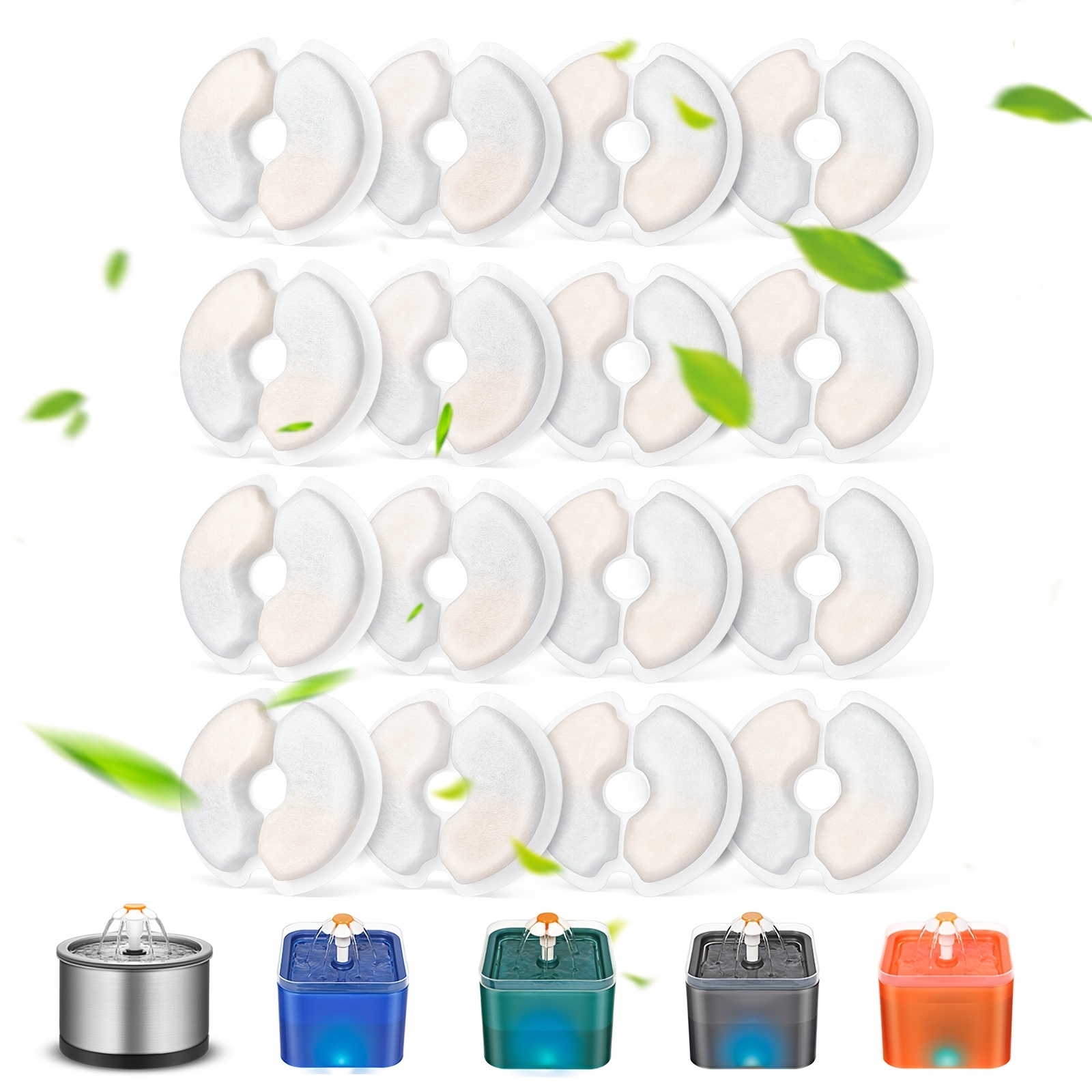 Cat Water Fountain Filters, 8/12/16 Pack Replacement For 67oz/2.0l & 84oz/2.5l