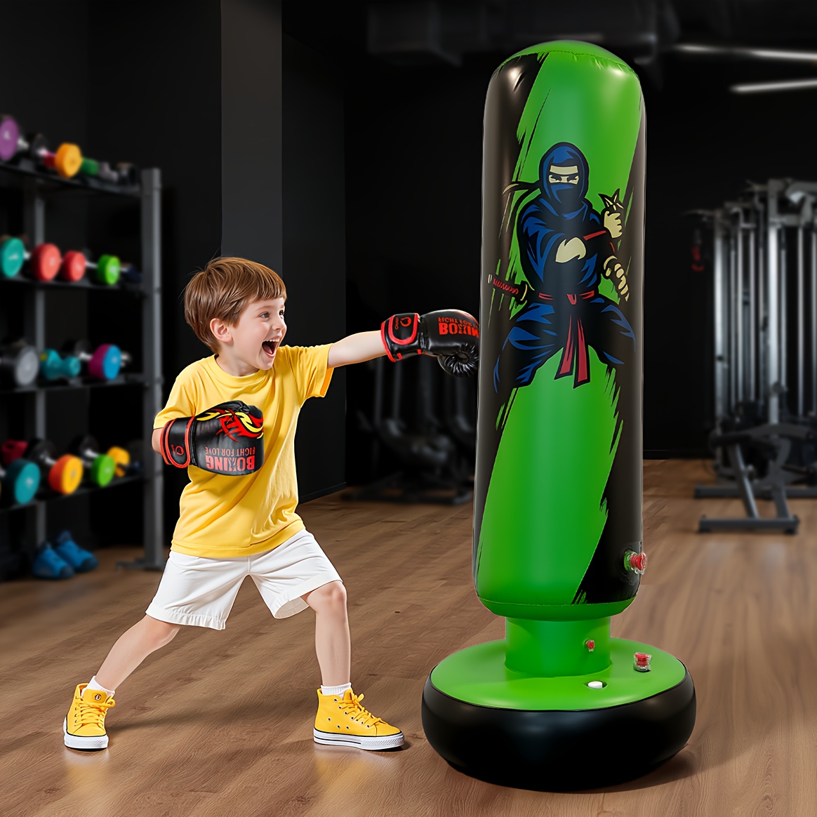 adjustable punching bag stand for boys 3, durable plastic boxing