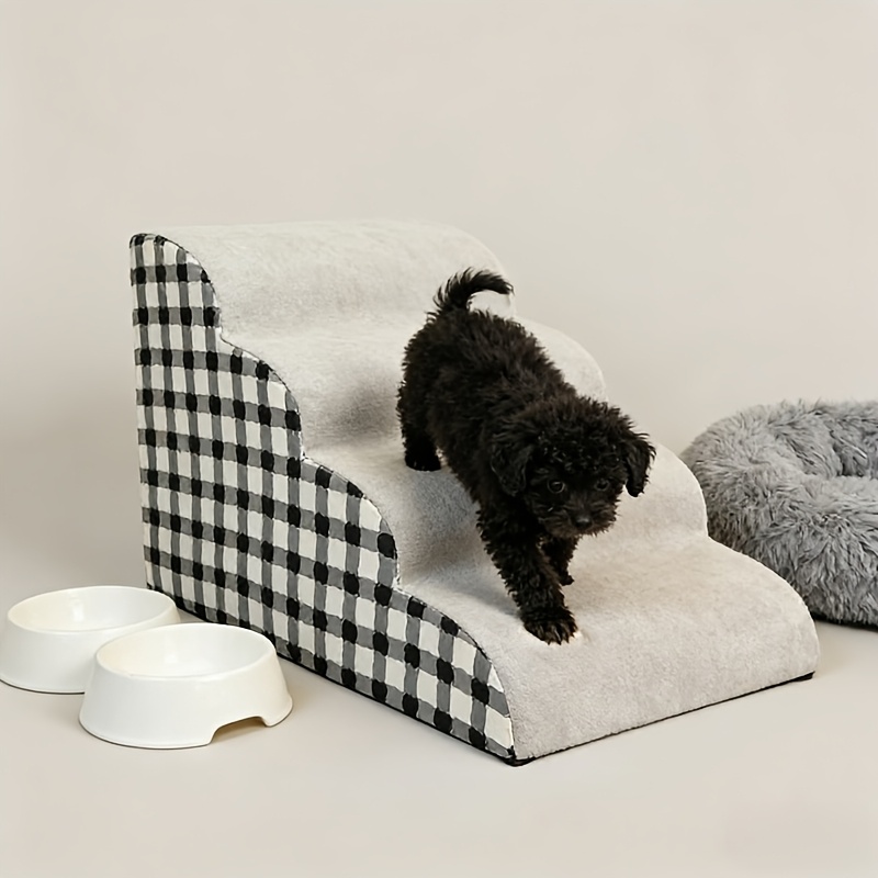 TEMU Pet Staircase, Dog Ramp, Dog Staircase High Bed, Dog Staircase Step Bed, Easy To Clean, Not Easy To , Suitable For Small/medium/large/dogs And