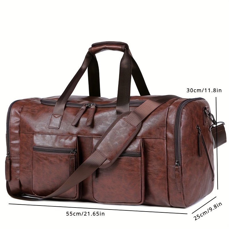 TEMU Vintage Duffle Bag For Business, Travel Luggage, Large , Handheld Gear Bag