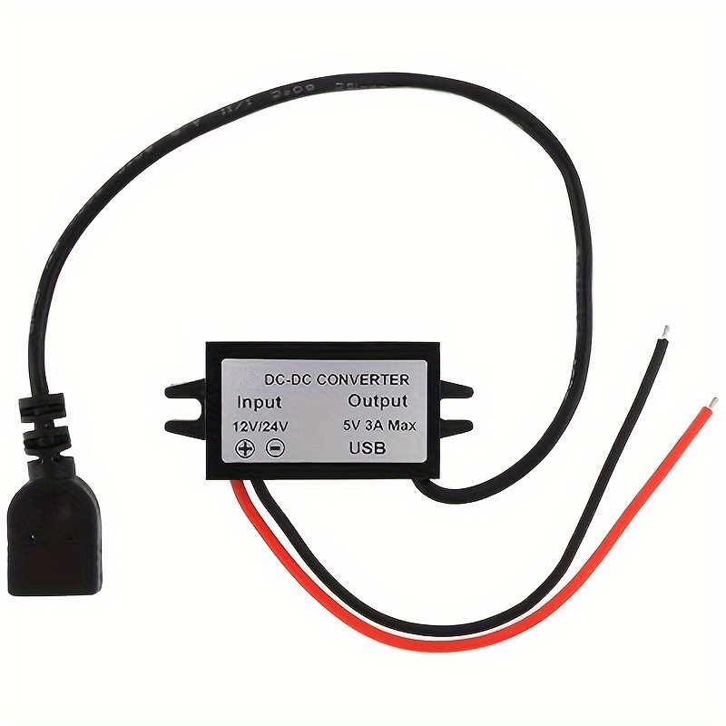DC To DC Converter 12V/24V To 5V 2A | Waterproof USB Car Power Adapter For Phone, GPS, MP3