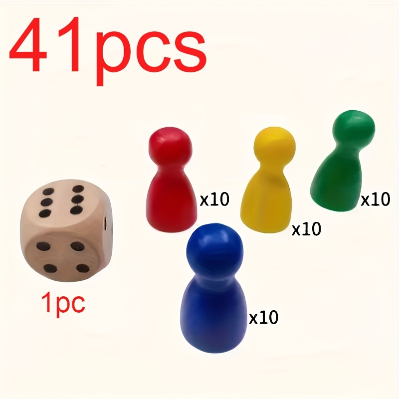E-shop 41-teilige Schachfiguren aus Holz für Brettspielzubehör