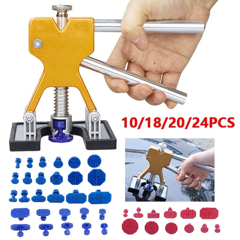 

Car Dent Repair Tool Kit Golden Puller Push Remove Car Body With Multiple Sizes Spacer Dent Repair Tool Dent Puller Kit Used To Repair Slight Hail Pits