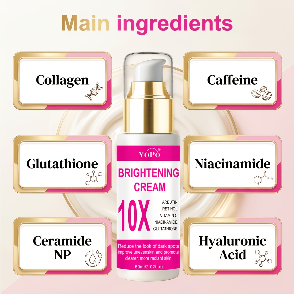 retinol glutathione niacinamide brightening cream retinol glutathione reduce