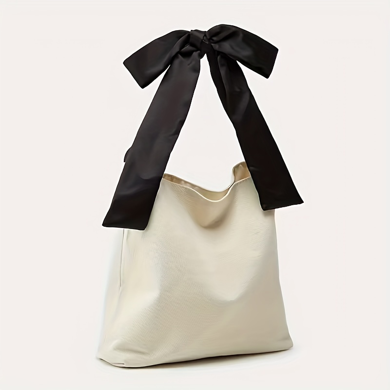 TEMU Elegante borsa tote da donna con - Dotata di tracolla rimovibile e design spazioso, abbellito da un' chic. minimalista 癡 sia per un look casual