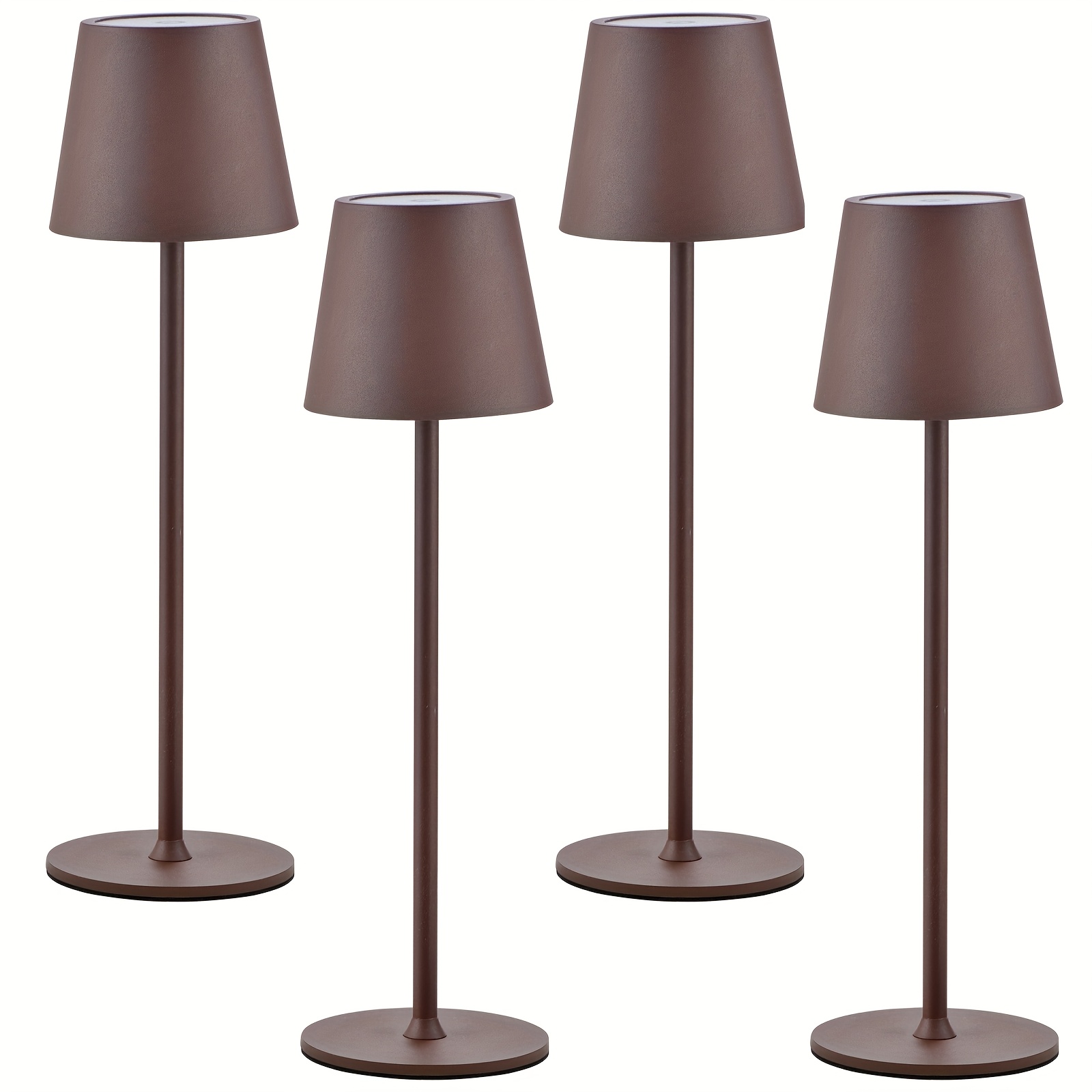 ZTMHRG Lampada Da Tavolo A Fungo LED Ricaricabile Touch - Legno Di Faggio, 4 Livelli Di Luminosità, 3000K - 2