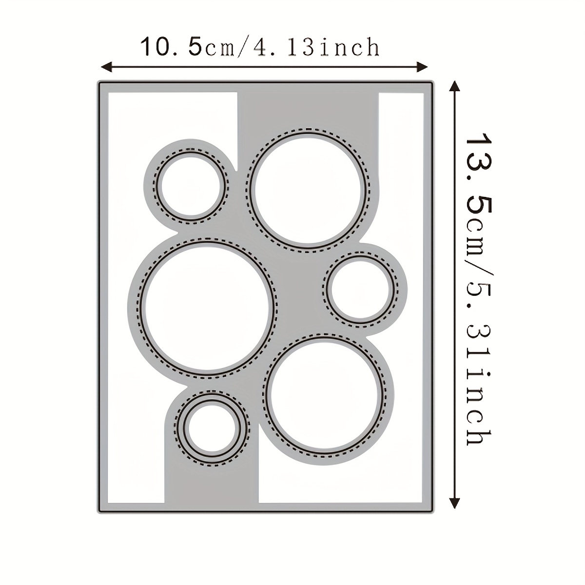 Image of Bubble Circle Die Cuts For Card Making, Paper Embossing Metal Cutting Dies Kit Templates, Storage Pockets Supplies, Photo Frame Album Diy Scrapbooking Stencils Sets