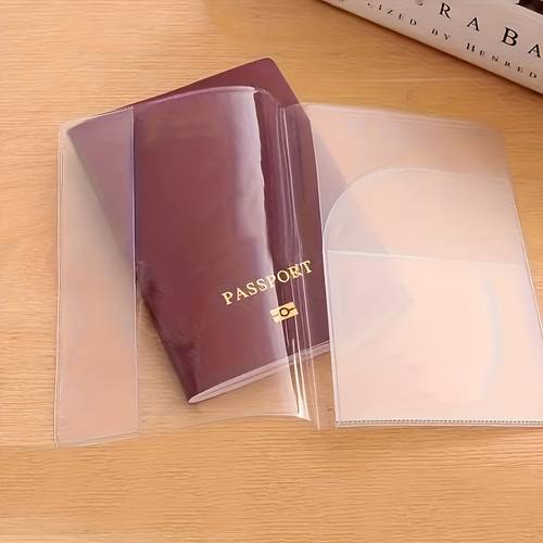 conjunto de 4 porta-passaportes resistentes com vários compartimentos para cartões e bolsos para cartão de crédito, protetor para , cartão de segurança social, bilhete de , capa protetora de viagem dobrável e durável, adequado para deslocamento diário e proteção de
