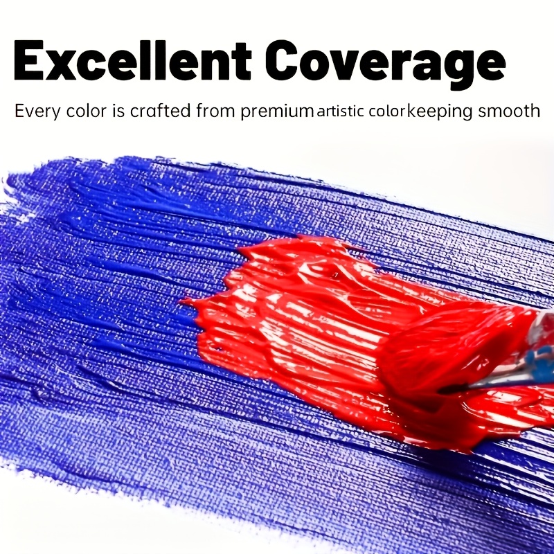 24-Color Acrylic Paint Set with Brushes & Palette