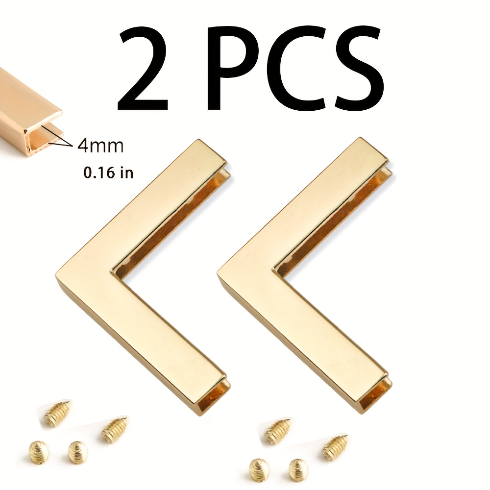 TEMU 2 pezzi Clip ad retto in metallo per laptop, fibbia, borsa a tracolla, borsa a spalla, fibbia di chiusura a punta, borsa per bordi, protezione
