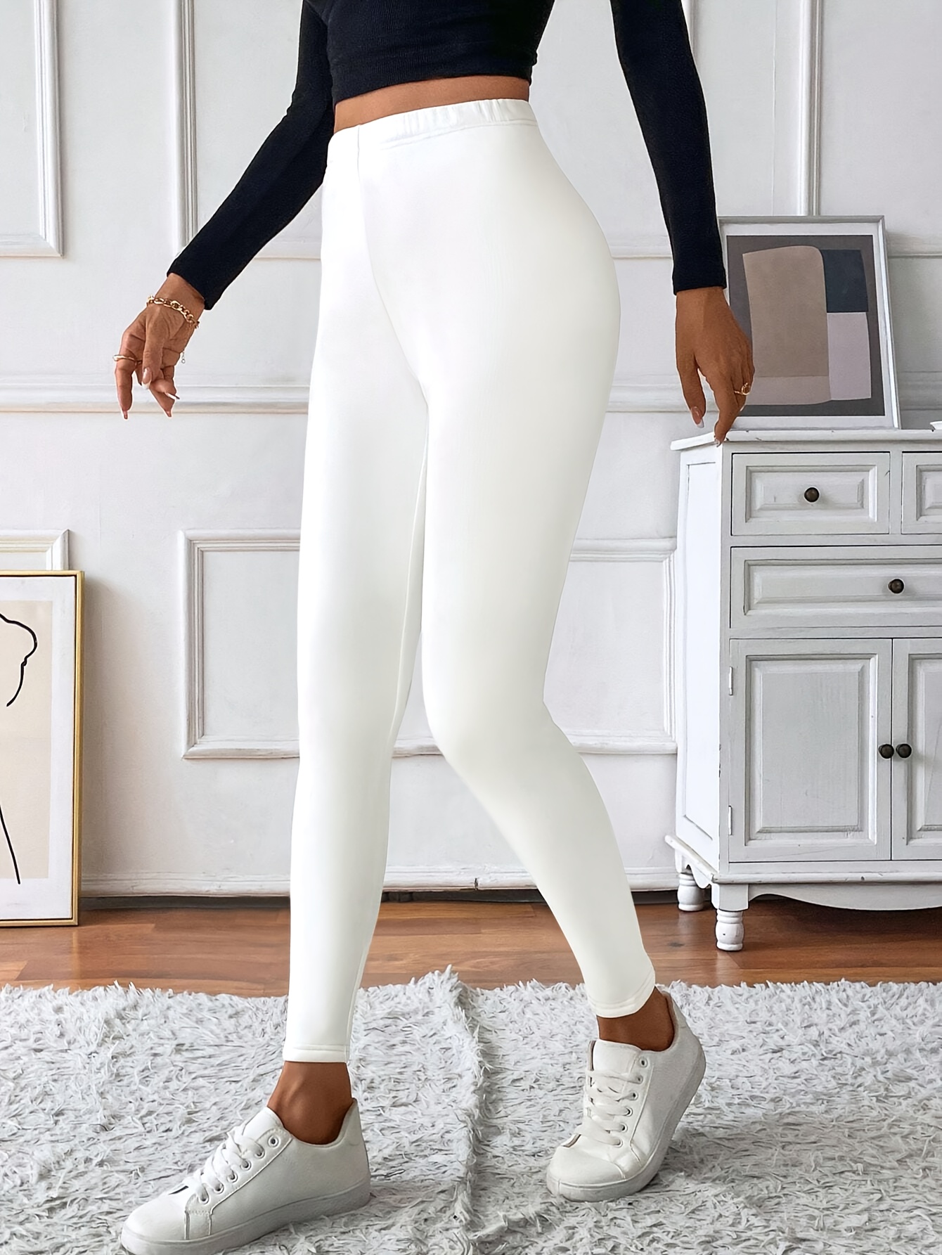 mallas ajustadas color liso mujer poliéster elastano Temu Colombia