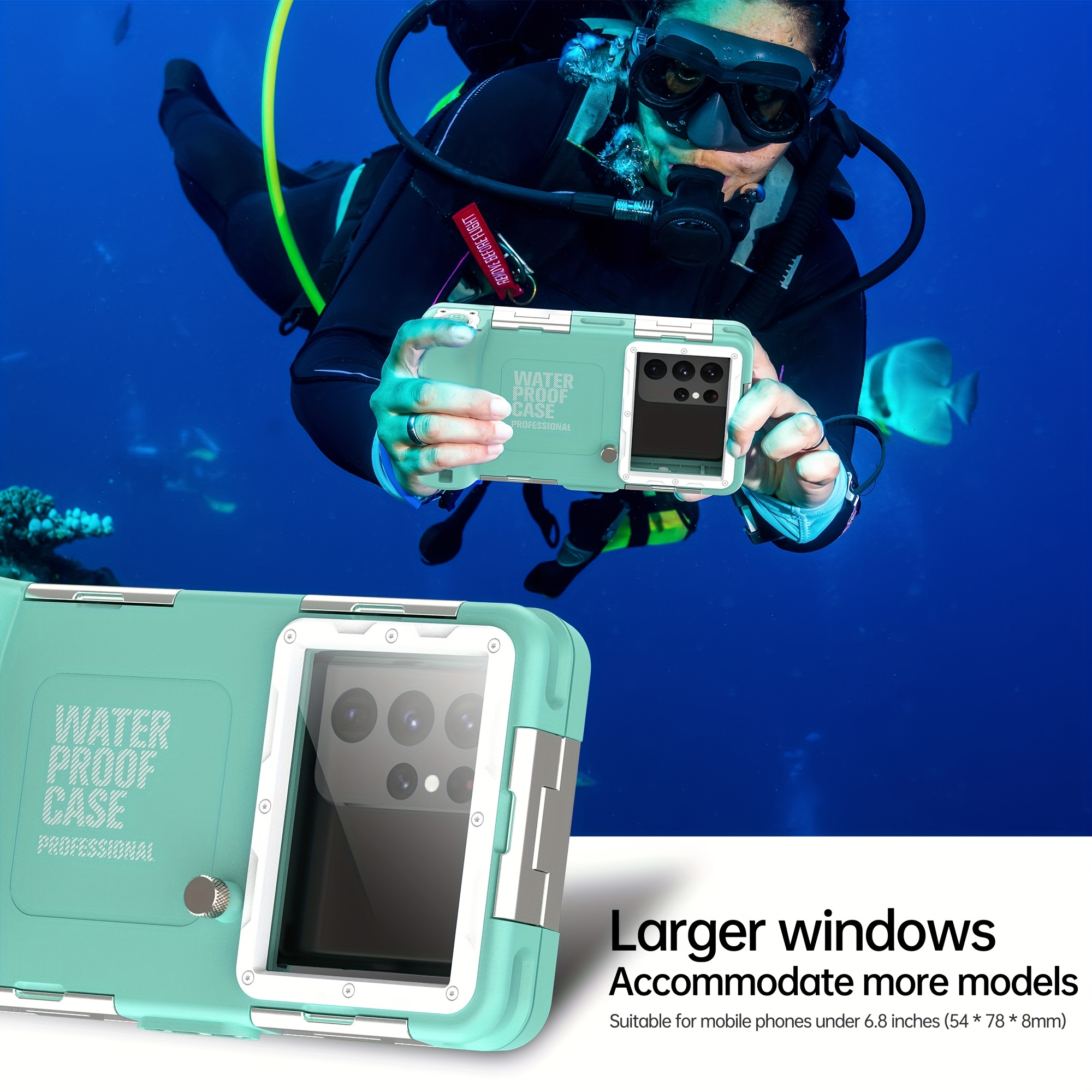 underwater snorkeling diving phone case phone 16 Temu