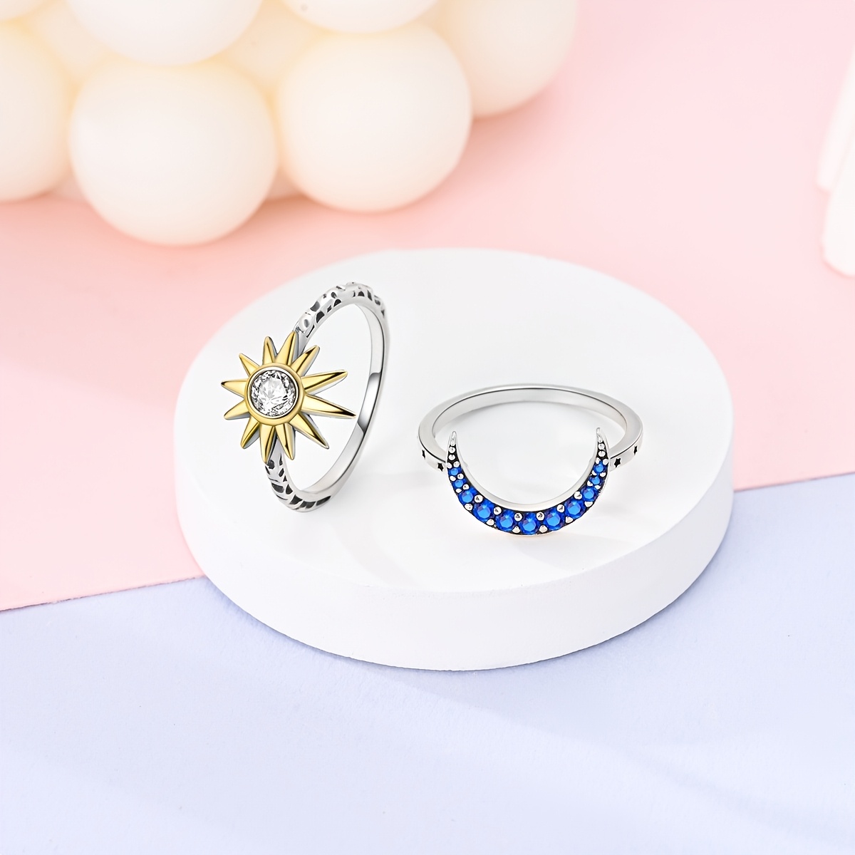 Women's Exquisite Sun Star Set Ring Design, Gift Idea