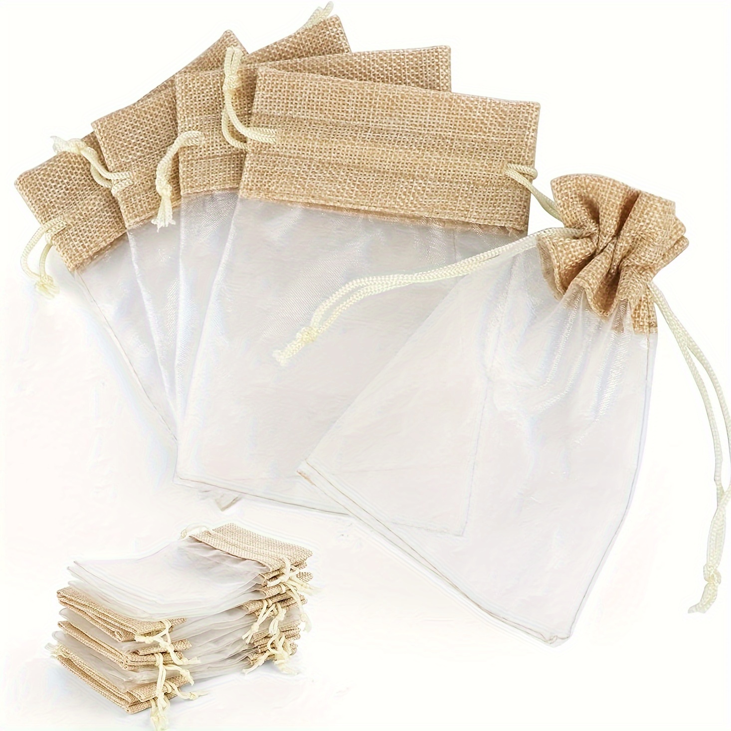 

2/20pcs Linen Drawstring And Accessory Storage - For , Jewelry, Favors, , And